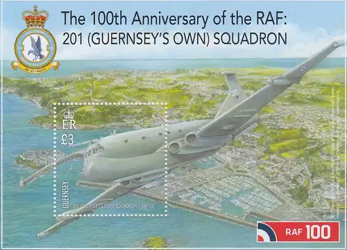 Guernsey MiNr. Block 88 Royal Air Force (RAF) 