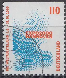 D,Bund Mi.Nr. 2009C Sehenswürdigk., EXPO 2000 (110), oben ungezähnt