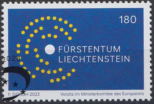Liechtenstein MiNr. 2105 Vorsitz im Ministerkomitee des Europararats (180)