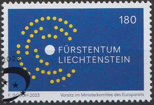 Liechtenstein MiNr. 2105 Vorsitz im Ministerkomitee des Europararats (180)