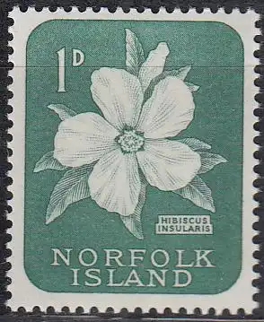 Norfolk-Insel Mi.Nr. 26 Freimarke. Hibiscus (1)