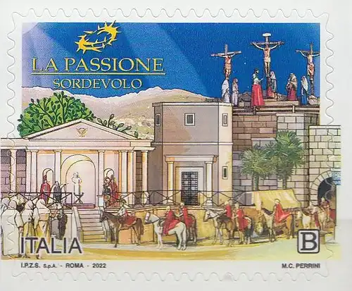 Italien MiNr. 4425 Passionsspiele von Sordevolo, Kreuzigungsszene