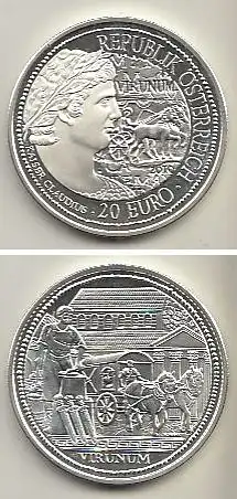 Österreich Nr. 375, Claudius, romischer Kaiser ab 41 (Silber) (20 Euro)