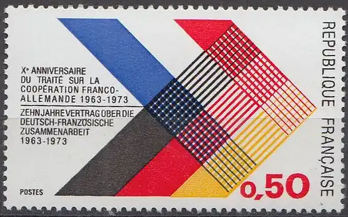Frankreich MiNr. 1819 Deutsch-Französische Zusammenarbeit (0,50)