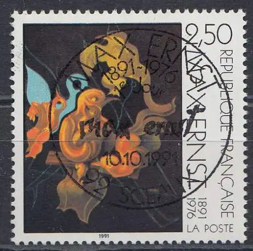 Frankreich MiNr. 2862, 100. Geburtstag von Max Ernst (2,50) Vollstempel