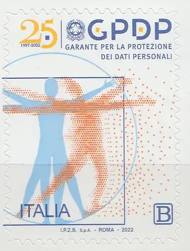 Italien MiNr. 4431,  25 Jahre Italienische Datenschutzbehörde