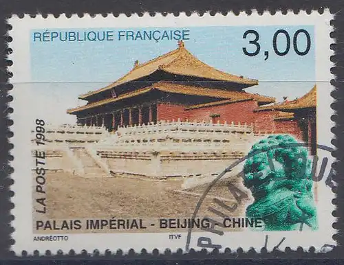 Frankreich MiNr. 3322  Halle der Höchsten Harmonie im Kaiserpalast, Peking (3,00)