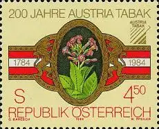 Österreich Mi.Nr. 1769 Austria Tabak, Zigarrenschleife mit Tabakpflanze (4,50)