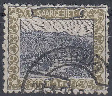 Saargebiet Mi.Nr. 53 A Freim. Landschaftsbilder: Mühle oberhalb Mettlach (5)