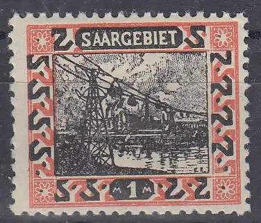 Saargebiet Mi.Nr. 63 A Freim. Landschaftsbilder: Drahtseilbahn Fenne (1)