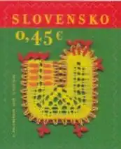 Slowakei MiNr. 785 Ostern, Huhn aus Spitze, skl (0,45)