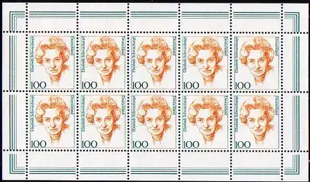 D,Bund Mi.Nr. Klbg. 1955 Frauen, Elisabeth Schwarzhaupt (m.10x1955)