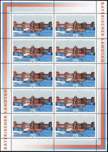 D,Bund Mi.Nr. Klbg. 1975 Landtag Bayern (m.10x1975)