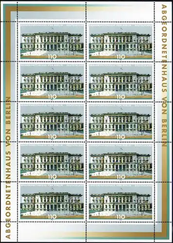 D,Bund Mi.Nr. Klbg. 1976 Abgeordnetenhaus Berlin (m.10x1976)