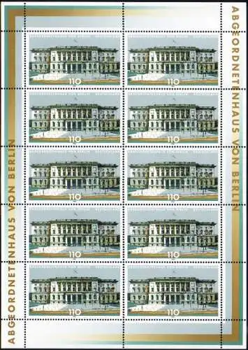 D,Bund Mi.Nr. Klbg. 1976 Abgeordnetenhaus Berlin (m.10x1976)