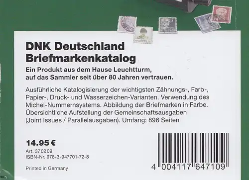 DNK / Leuchtturm Deutschland Briefmarken-Katalog 2024