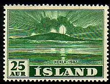 Island Mi.Nr. 248 Freim. Ausbruch des Vulkans Hekla (25)