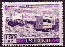 Island Mi.Nr. 306 Freim. Elektrizitätswerke, Kraftwerk Sogs (1,50)