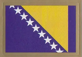 Flaggen-Aufkleber Bosnien und Herzegowina