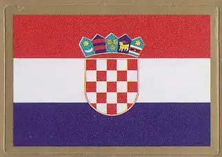 Flaggen-Aufkleber Kroatien