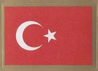 Flaggen-Aufkleber Türkei