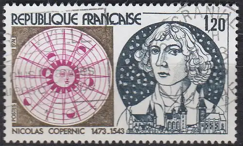 Frankreich MiNr. 1890 Nikolaus Kopernikus, Astronom (1,20)