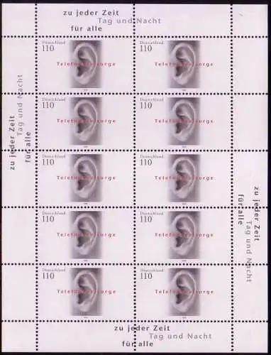 D,Bund Mi.Nr. Klbg. 2021 Telefonseelsorge (m.10x2021)