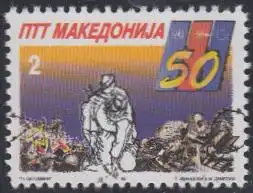 Makedonien Mi.Nr. 41 50.Jahrestag Beendigung des 2.Weltkrieges (2)