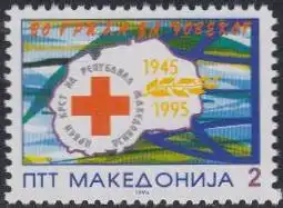 Makedonien Mi.Nr. 42 50Jahre Makedonisches Rotes Kreuz (2)