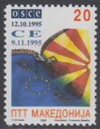 Makedonien Mi.Nr. 61 Makedonien in Europarat und OSZE (20)