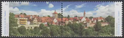 D,Bund MiNr. Zdr.3454-55 Panoramen, Rothenburg ob der Tauber