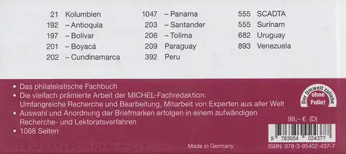 Michel Übersee Katalog Band 3.2 Südamerika 2023 Teil 2 (K-Z), 42. Auflage