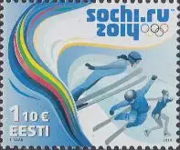 Estland Mi.Nr. 782 Olympia 2014, Sotschi (1,10)