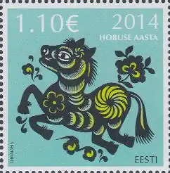 Estland Mi.Nr. 783 Chinesisches Neujahr, Jahr des Pferdes (1,10)