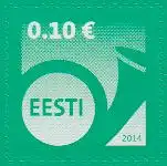 Estland Mi.Nr. 784 Freim. Posthorn, Jahreszahl 2014, skl. (0,10)