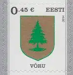 Estland Mi.Nr. 787 Freim. Stadtwappen Vöru, skl. (0,45)