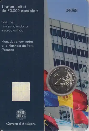 Andorra 2023, 2 €, UNO Beitritt