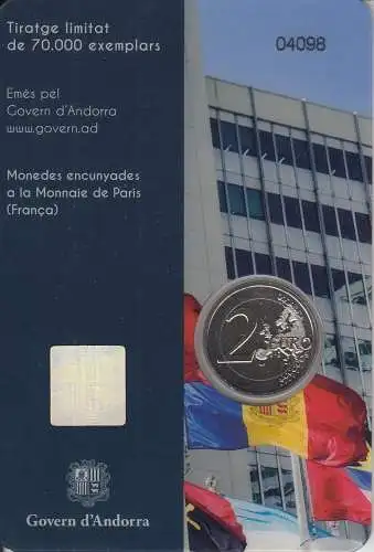 Andorra 2023, 2 €, UNO Beitritt