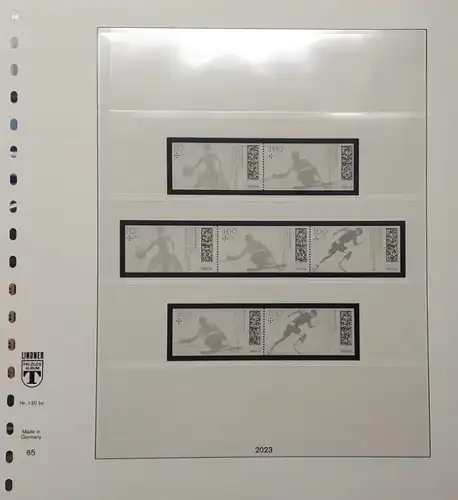 Lindner-T Nachtrag Deutschland Zusammendrucke 2023 (120bZ), Seite 65