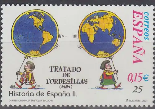 Spanien Mi.Nr. 3657 Vertrag von Tordesillas