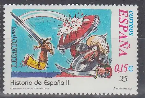 Spanien Mi.Nr. 3664 Seeschlacht von Lepanto