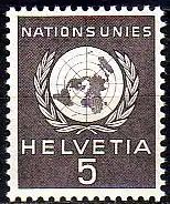 Schweiz UNO Mi.Nr. 22 UNO-Emblem (5)