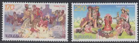 Armenien Mi.Nr. 335-36 Europa 98, Feiertage, Trndez, Himmmelfahrt (2 Werte)