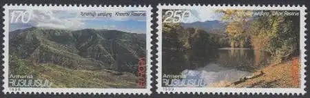 Armenien Mi.Nr. 353-54 Europa 99, Natur- und Nationalparks (2 Werte)