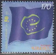 Armenien Mi.Nr. 355 50J. Europarat, Flagge (170)