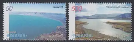 Armenien Mi.Nr. 431-32 Europa 01, Wasser (2 Werte)