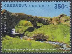 Armenien MiNr. 1073 Europa 18, Brücken, Natürliche Brücke bei Tsakkar (350)