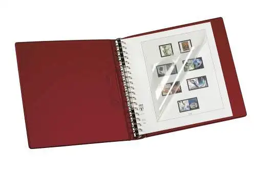 Linder Ringbinder mit Kassette (1124) weinrot