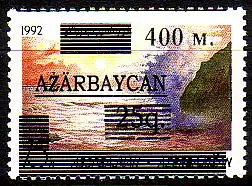 Aserbaidschan Mi.Nr. 165I Freimarke MiNr. 70 II mit Aufdruck (400)