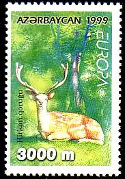 Aserbaidschan Mi.Nr. 443 Europa 99, Natur-- und Nationalparks (3000)